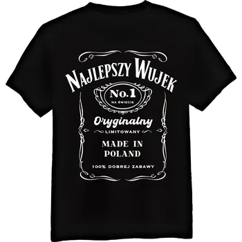 Pánské tričko Tričko Pánské Nejlepší Strýček Černé 5XL Triko Dárek Pro Strýčka