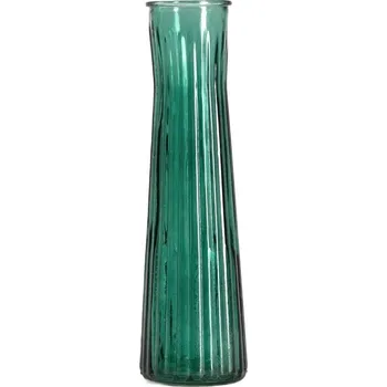 Váza Váza AMILY skleněná zelená 6,5x23 cm HOMLA