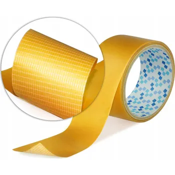 SILNÁ OBOUSTRANNÁ ZESÍLENÁ PÁSKA KOBERCOVÁ 48mm/5m