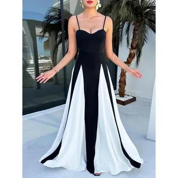 Dámské šaty Best Fashion Dlouhé dámské šaty s plisováním bez rukávů Velikost: L, Barva (Varianta): Černá