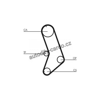 Rozvod motoru Sada rozvodového řemene CONTINENTAL CTAM CT647K1