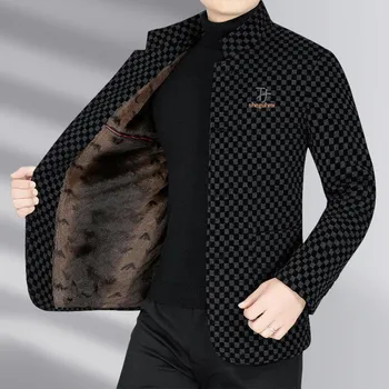 Pánské sako Best Fashion Pánské elegantní společenské sako se stojáčkem Velikost: XL, Barva (Varianta): Černá