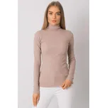 RUE PARIS Tričko s dlouhým rukávem tmavě béžové Velikost: L/XL