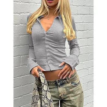 Dámský svetr Best Fashion Dámský elegantní propínací cardigan Velikost: L, Barva (Varianta): Šedá