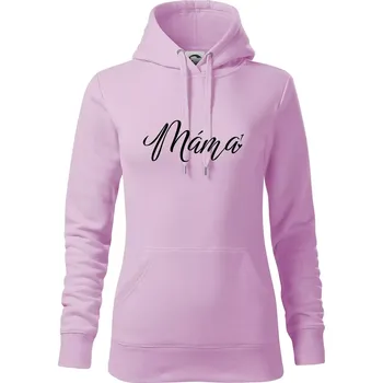 Dámská mikina Psací máma první mocnina - jedno dítě - Mikina dámská Cape s kapucí - XS ( Orchid )