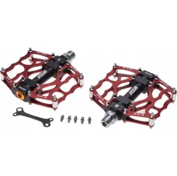 Pedál na kolo Platformové pedály Apexlinx AWR0333 červené