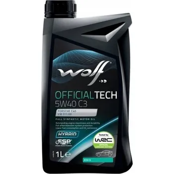 Motorový olej Motorový olej Wolf 1 l 5W-40