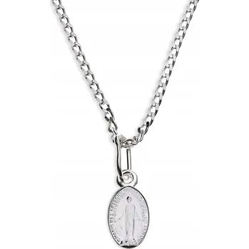 Řetízek STŘÍBRNÝ ŘETÍZEK ZÁZRAČNÁ SADA MEDAILE PRO SVATÉ PŘIJÍMÁNÍ