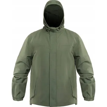 Pánská větrovka Bunda větrovka s kapucí Brandit Light Windbreaker Frontzip - Olive M