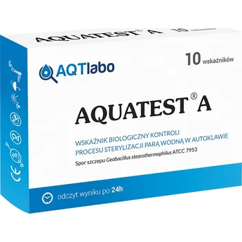 Diagnostický test Test pro sterilizaci, biologický indikátor AQUATEST A 10 ks