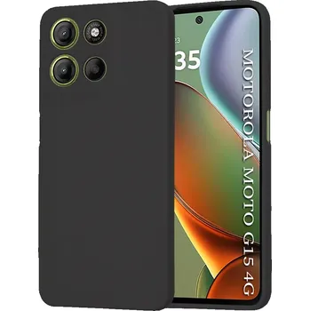 Pouzdro na mobilní telefon Kryt Motorola Moto G15 / G15 Power, SoftFlex - black