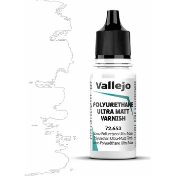 Vallejo 72653 - Polyurethane Ultra Matt Varnish 18ml