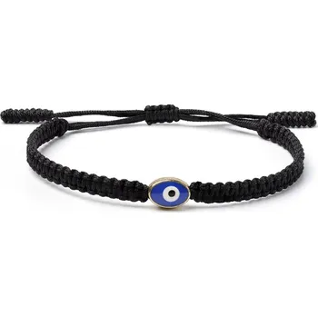 Náramek Náramek Evil Eye - Macrame Black