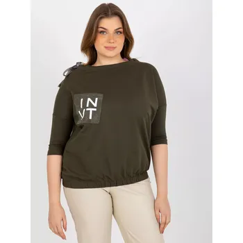 Dámská halenka Dámská halenka EM BZ HW 20 478.42P Khaki tmavě zelená - FPrice khaki-tm.zelená XL