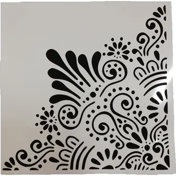 Šablona plastová pro kreativní tvoření - 30 x 30 cm - Mandala č.38