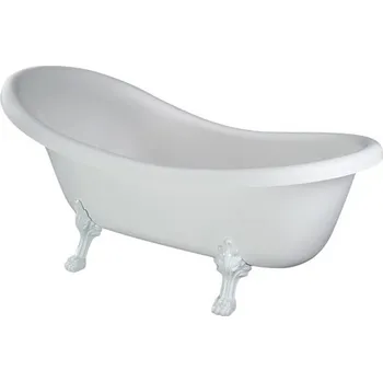 Vana Besco Otylia volně stojící vana, bílé nohy Délka vany: 160cm, WKO-160W-BI