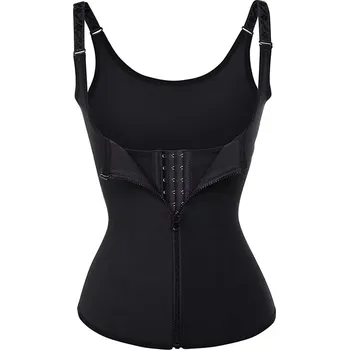 Best Fashion Dámská stahovací vesta na pas s efektem sauna tvarování Velikost: 4XL, Barva (Varianta): vest 1