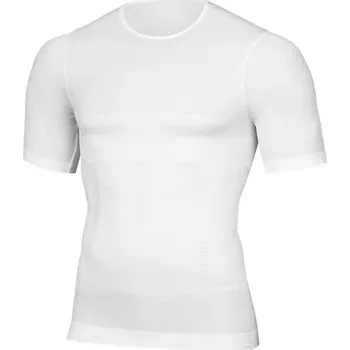 Best Fashion Pánské tvarující tričko pro zpevnění hrudníku a břicha Velikost: 2XL, Barva (Varianta): Bílá
