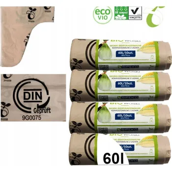 Pytle na odpadky LDPE pytle na odpad SIPEKO 60L 10 ks černé