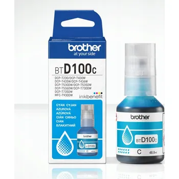 Azurová inkoustová kazeta Brother BTD100C