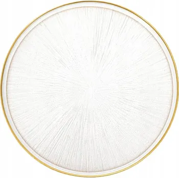 Talíř Dezertní talíř MONZE se zlatým okrajem 21 cm HOMLA