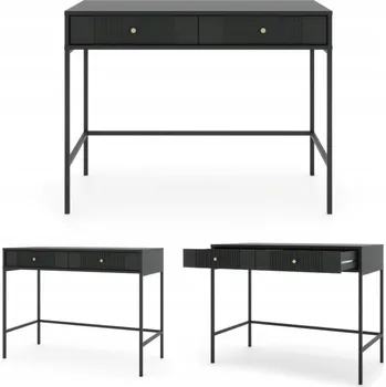 Ložnice Iseo IS07, toaletní stolek, černá barva, černé nohy