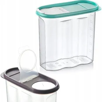 Dóza na potraviny Nádoba na sypké potraviny s dávkovačem a odměrkou 1,7 l