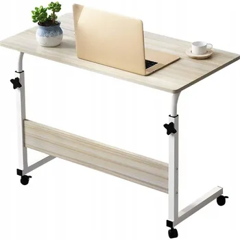 Mobilní stolek pod notebook Ecarla, nastavitelný na kolečkách