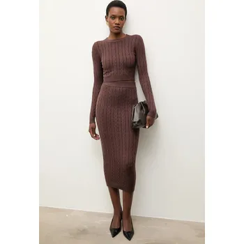 Dámská sukně Svetr a sukně Answear.LAB MC7575.fh hnědá 89X, vel. M/L