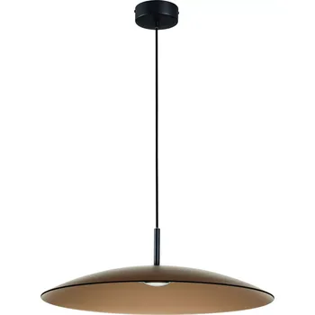 LED černo-moce hnědý moderní lustr Polifemo