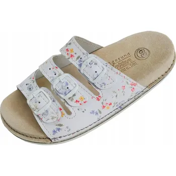 Pracovní obuv Bioken nazouváky profilované kožené Fusbet kůže 36