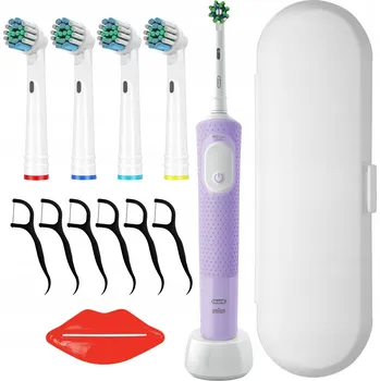 Elektrický zubní kartáček Elektrický Zubní Kartáček Oral-B Vitality Pro D103 Fialový + Hlavice