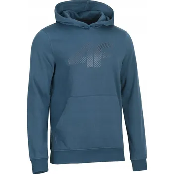 Pánská mikina 4F ZATEPLENÁ PÁNSKÁ TEPLÁKOVÁ MIKINA S KAPUCÍ (KLOKANKA) / vel XXXL 3XL