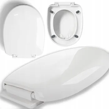 WC sedátko WC DESKA POMALU OPADÁJÍCÍ SEDÁTKO UNIVERZÁLNÍ ANTIBAKTERIÁLNÍ