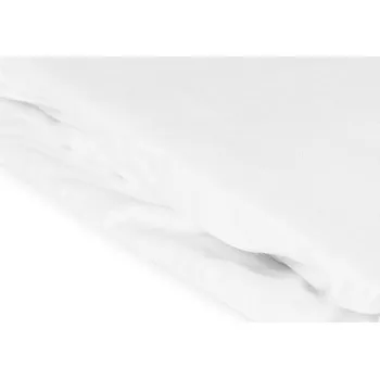Prostěradlo Prostěradlo z bavlněného saténu s gumou bílé 603/140x200