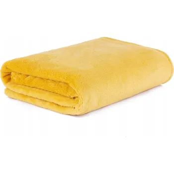 Prostěradlo Deka Homla polyester 150 cm x 200 cm žlutá