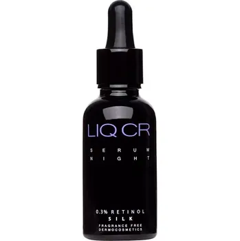 Pleťový krém Liqpharm - LIQ CR Serum Night 0,3% Retinol Silk - Noční sérum s 0,3% retinolem - 30 ml