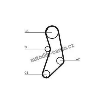 Rozvod motoru Sada rozvodového řemene CONTINENTAL CTAM CT745K1