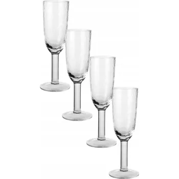 Sklenice Sklenice na šampaňské Westwing Skleničky na šampaňské bezbarvé, 200 Ml 4 ks
