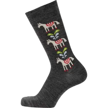 Dámské termo ponožky Merino ponožky Horse antracite 40/45, Bengt & Lotta Švédsko Antracitová 35/39