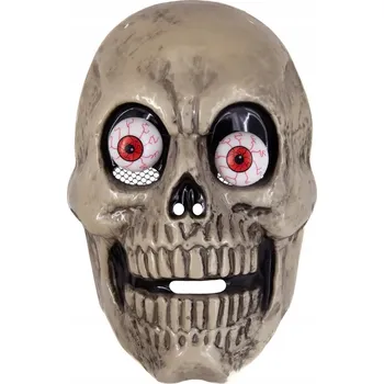 Karnevalová maska Maska na obličej PP134047, plastová, zombie, šedá