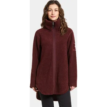 Dámská mikina Fleecová mikina Didriksons UMI 505941 burgundské 93X, vel. 40