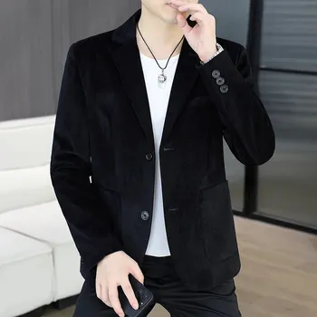 Best Fashion Pánské elegantní společenské sako v moderním střihu Velikost: 3XL, Barva (Varianta): Černá