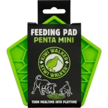 Hračka pro psa Lízací podložka KIWI WALKER Penta Mini zelená 13,5x13cm