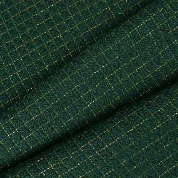 Zbytek - Kostýmovka se zlatým lurexem zelená