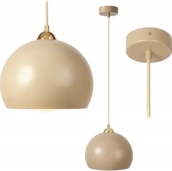 ZÁVĚSNÉ STROPNÍ SVÍTIDLO KAŠMÍR ZLATÉ KOVOVÉ KOULE LUSTR 30CM E27 LED