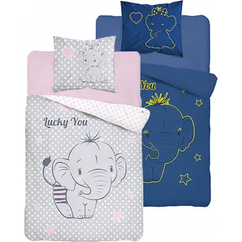 Povlečení Dětské povlečení Detexpol 160 x 200 cm, odstíny šedé a stříbrné