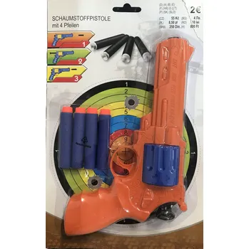 Dětská zbraň Pistole na pěnové náboje 4 kusy
