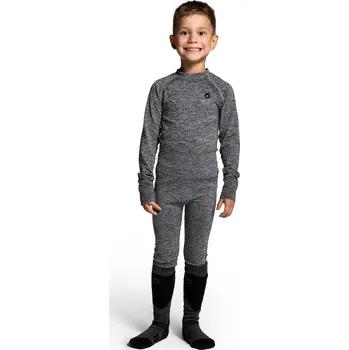 Dámské legíny LEMON EXPLORE Dětské termoaktivní lyžařské legíny ZL4 ŠEDÁ