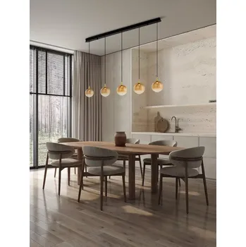 Moderní lustr Orenda 5 line Zlatá